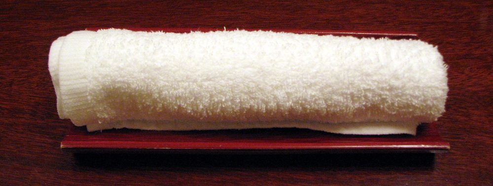 蒸しタオル